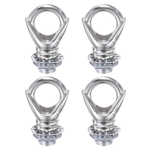 M METERXITY 4 Pack Light Fixture Hooks Ring Nuts,5kg Max Load 13mm ID M10