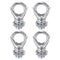 M METERXITY 4 Pack Light Fixture Hooks Ring Nuts,5kg Max Load 13mm ID M10