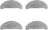 4 PCS Washable Mop Pad Accessories for Honiture Q6 Pro/Laresar L6 Pro Robot Vacuum Cleaner, Replacement Cloth Wipe