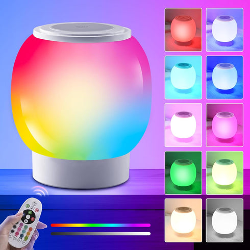 Bullishman RGB ambient night light, Eye Caring, Multiple color variations, Stepless Dimming, Touch