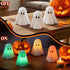 Flamless 18-key 12 Eldnacele Ghost Flickering Candles with Remote and Timer, Color Changing Battery Operated Spooky