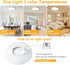 RLEDPZTX Light,9 Inch 18w 1860lm,3000k/4000k/6000k 3CCT (4Pack-White) Led Flush Mount Ceiling Selectable, Round Modern
