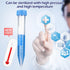 Konohan 400 Pack Conical Centrifuge Tubes, 15 ml Sterile Plastic Test Tubes with Blue Screw Caps