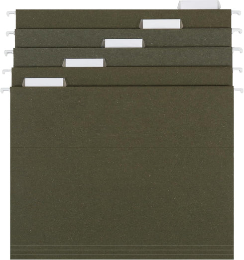 Island Hanging File Folder, 1/5 Cut, Letter Size, Standard Green, 25 Count (372 1/5)