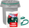 Mini n Mod Rubber Bands for 55 Gallon Trash Cans 12 Pack | Secure 55