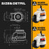 Retractable Leveling Machine Casters, 4 Pcs, 4400 lbs Capacity, Heavy Duty 1100 lbs Each Caster
