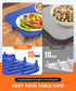 6-Level 1-6h Waterproof Food Warming Mat, Color-Changing Electric Heating Tray with Temperature Control, Timers