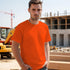 Work Shirts for Men, High Visibility Construction Safety T-Shirts, Short Sleeve Durable UC-Orange XL