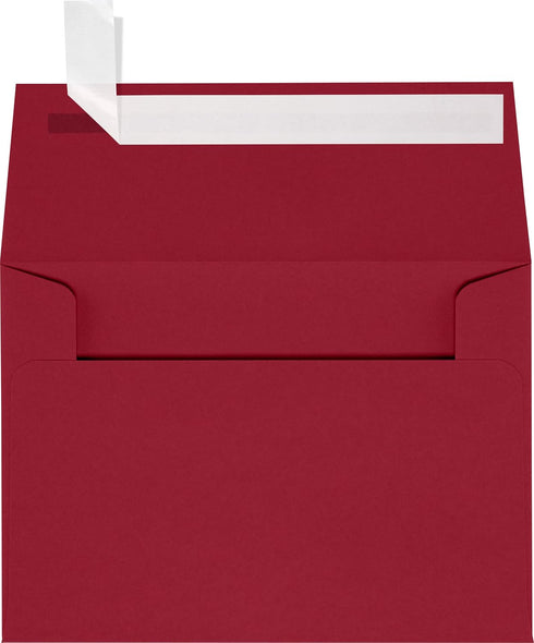 LUXPaper 4Bar A1 Invitation Envelopes, Peel & Press, 50 Qty, Garnet Red, 80lb. Text
