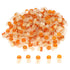 150pcs Waterproof Telephone Line Connectors K1 Network Cable Wire Terminals, Orange Clear Button UY Butt Splice
