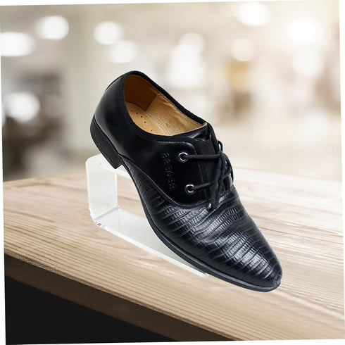 2pcs PRETYZOOM Acrylic High Heel Display Stands for Retail Shop Transparent Shoe Racks for Sneakers and High Heels