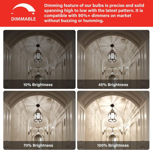Sengled E12 Bulb Dimmable, 60W CA10 Bulbs, 5000K 12 Pack LED Candelabra Equivalent, Flame Tip Chandelier Light Daylight