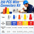 350 Pcs Electrical Wire Connectors Kit, Wire Connector Nuts Assorted, Small Wire Assortment Nuts Kit, Wire Caps