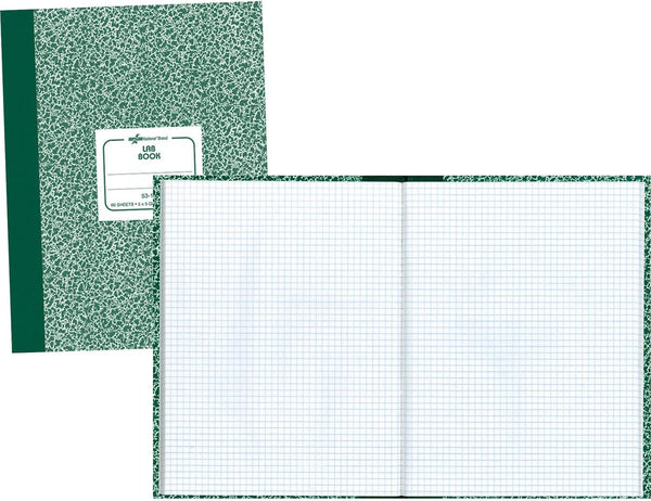 National Composition Lab Notebook, Quadrille Rule, Green Cover, 60 Sheets, 10.13"x7.88"