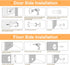 Tauno 1 Pack Black Door Stopper for WallMagnetic Door Stops for Bottom of Door Keep Door OpenFloor Mounting Screws