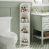 4-Tier VECELO Bathroom Shelves for Narrow Space, Modern Corner Shelf Stand,Small Storage Organizer for Bathroom,Toilet