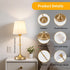 Lamp,5200mAh Dimmable Cordless Rechargeable Table Battery Operated LED Light,Fabric Shade Cordless Lamp