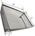 HAHIYO Stackable Mesh Tray Cup, 9 x 6 x 2 inches Sturdy Container for Desk Drawer Organizer (Black)