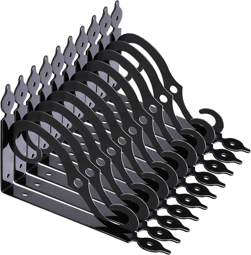 Tivcck 10 Pack Decorative Shelf Brackets,7.4Inch Wall Mounted L Shape Shelf Bracket,Heavy Duty