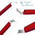 Fpz-bd7" Red Vinyl Siding Tools, Vinyl Siding Removal Tool for Install and Repair, Extra Long Anti-skid Handle