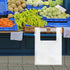 QWORK T-Shirt Bag Rack Holder - 2 Pack Versatile Stand for Grocery Stores, Kitchens, and Retail