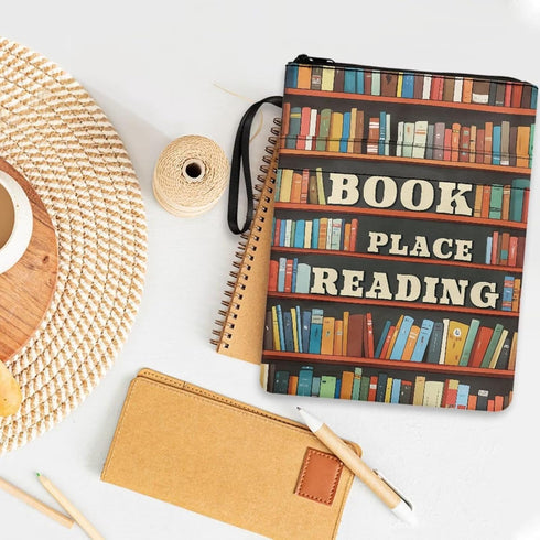 Fuxowvby Book Sleeve for Hardcover Bookshelf Print Book Covers for Paperbacks Protector Pouch with Zipper Storage