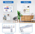 White Board Dry Erase, Magnetic Wall Whiteboard, Aluminum Frame Hanging Marker Board, 36 x 24 inch