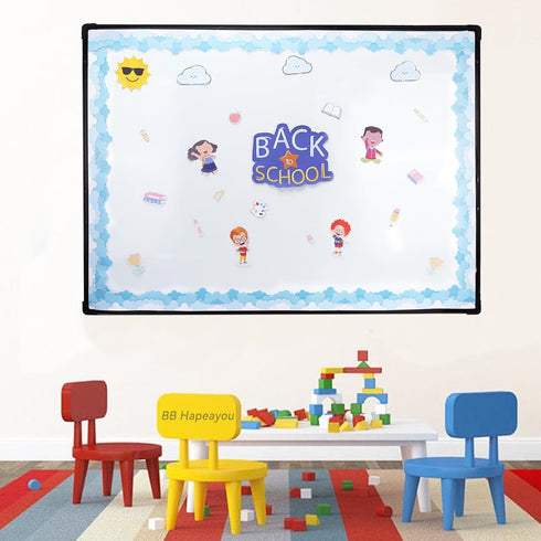 Bulletin Board Border, 65.6ft Classroom Blackboard Decoration for School/Office/Party (Cloud)