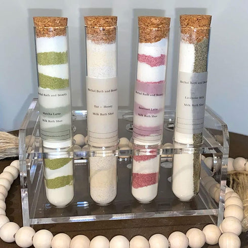 DEPEPE 25pcs 45ml Glass Test Tubes with Cork Stoppers for Bath Salt Candy Storage, Science Lab Party, 25 x 140mm
