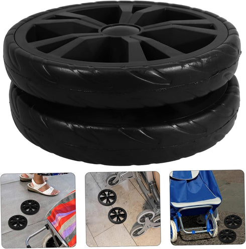 2pcs PRETYZOOM Cart Caster Wheel Hardware Rolling Cart Replacement Wheels Stair Climbing for Garden