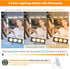 DLOMT 3 Dimmable Vanity Lights for Mirror LED Makeup Light Strip with Color Temperature Lighting Modes and Stick on
