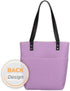 Christian Art Gifts Felt and Faux Leather Fashion Bible Cover Tote Bag with Inspirational Scripture