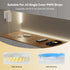 PAUTIX Dimmer Google,14-Key 12-24V 3528/2835/5050/COB RF WiFi Smart Remote for Single Color LED Strip Lights,Compatible