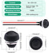 Twidec 6Pcs Momentary Push Button Switch - 12mm On Off Mini Round Waterproof Black with Pre-soldered Wires
