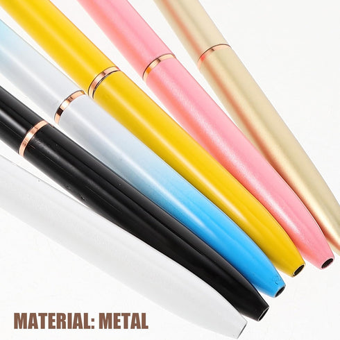 STOBOK Creative Ballpoint Pens, Diamond Butterfly Roller Ball Pens for School Office, Pack of 6