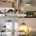 Dimming 5.9ft Plug in Pendant Light Stepless Hanging Lamp Lotus Leaf Lampshad, Industrial Hanging Light with Cord Metal