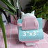 Owl Sticky Note Dispenser – Cute Rotating Animal Pop-up Note Holder with Pen Holder for Desk Home Office, 3x3 in