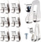 Replacement Belt Clip Hooks, Stainless Steel Driver Belt Clip Tool with Screws (8 Pieces)
