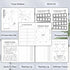 Premade Bullet Dotted Journal Notebook, Pre-made Dot Grid Journaling with Undated Weekly & Monthly Planner, A5 Hardcover
