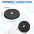 1.7" 19LBS 1/4"-20UNC MECCANIXITY Dia Rubber Coated Magnets, Anti-Scratch Flag Magnet Base with Female Threaded Studs