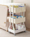 Ornestia 2In1 Baby Diaper Caddy Organizer Cart- Rolling Diaper Cart with Detachable Dividers-Baby