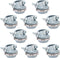 10pcs 3/4Inch Clamp Type Cable Connectors for Metallic Conduit, Protect Cables Silver