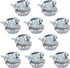 10pcs 3/4Inch Clamp Type Cable Connectors for Metallic Conduit, Protect Cables Silver