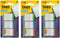 Post-it Tabs, On-The-Go Dispenser, 1-Inch Lined, Green, Blue, Red, 12 Tabs/Color, 108 Tabs/Dispenser