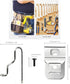 N268241 N086039 Stainless Steel Belt Clips for Dewalt 20V Power Tools, Includes Screws and Tool Hooks (4-pack)