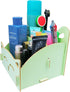DIY Cat Storage Artwork, Green Cosmetic Collection Pen Pencil Holder Organizer for Desk