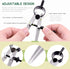 Keadic 3 Pcs 4'' 6'' 8'' Professional Metal Compass Set, Steel Adjustable Lockable Divider, Drafting Compass Tool