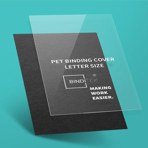 Binditek 200 Pack 8 Mil Binding Presentation Covers, Ultra Clear 8-1/2 x 11 Inches Report Covers for Office