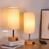 Yarra-Decor 2 Pack Bedside Lamps with USB Port - Touch Control 3 Way Dimmable Nightstand Lamp Set for Bedroom