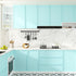 15.75"x78" Countertops Neon Teal Blue Peel and Stick Wallpaper Solid Color Cute Wallpaper Self Adhesive Contact Paper